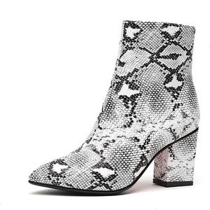 Snakeskin Booties Size 7.5